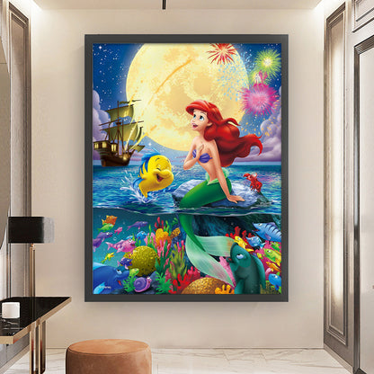 Little Mermaid Princess - 11CT Stamped Cross Stitch 45*60CM(Joy Sunday)