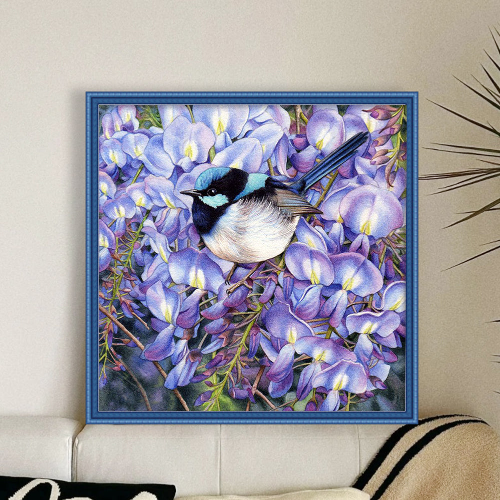 Sparrow - 11CT Stamped Cross Stitch 50*50CM(Joy Sunday)