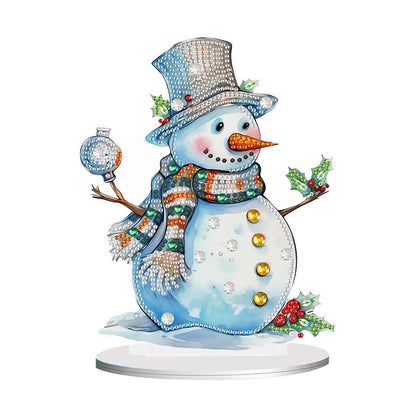 Diamond Painting Desktop Ornament Kit for Office Desktop Decor(Decor Snowman#10)