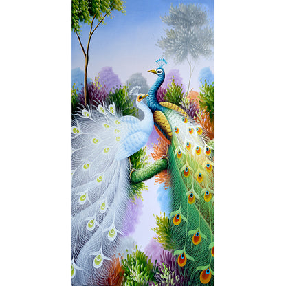 Peacock - Special Shaped Drill Diamond Painting 30*55CM