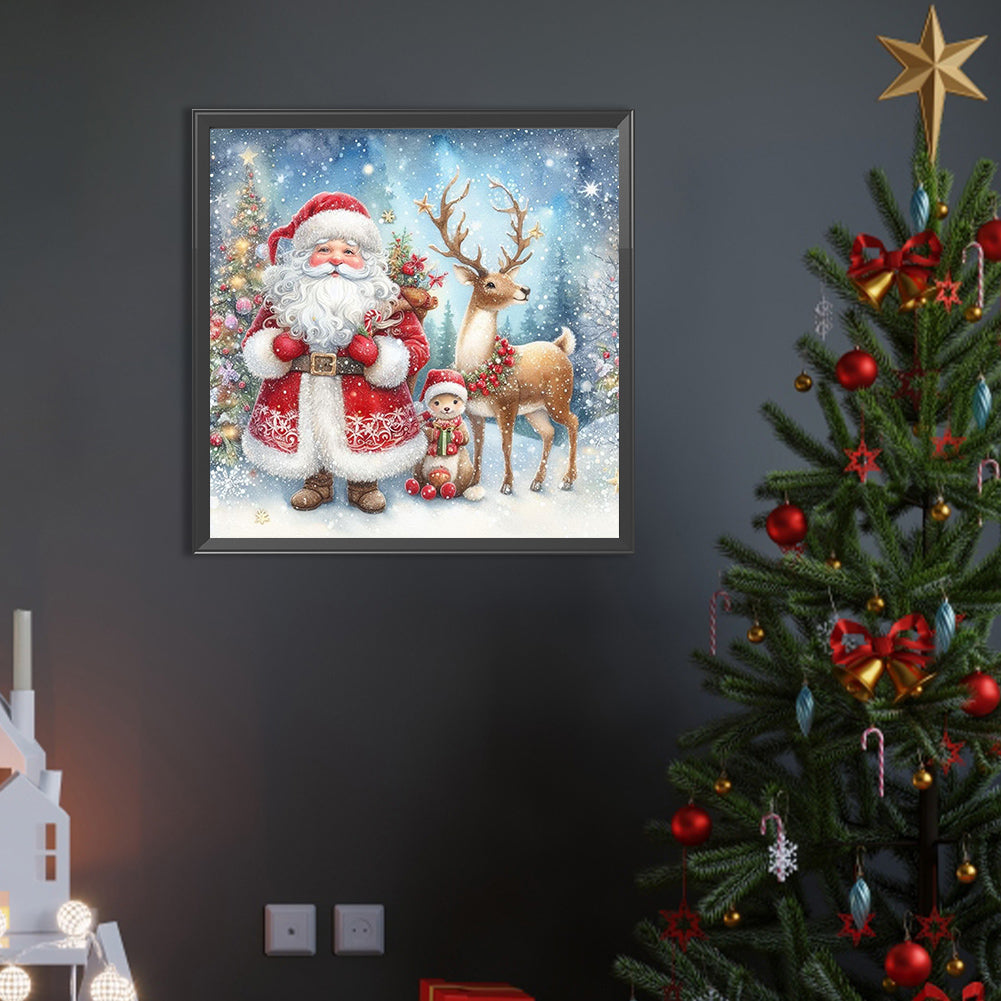 Santa Claus - Full AB Round Drill Diamond Painting 40*40CM