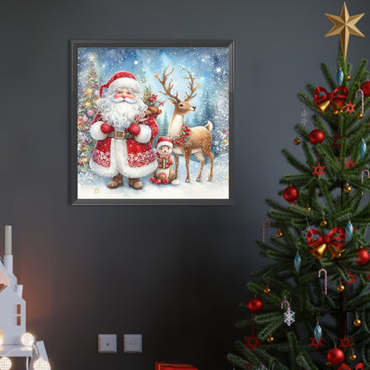 Santa Claus - Full AB Round Drill Diamond Painting 40*40CM