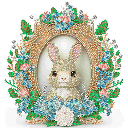 Garland Rabbit - Special Shaped Drill Diamond Painting 30*30CM