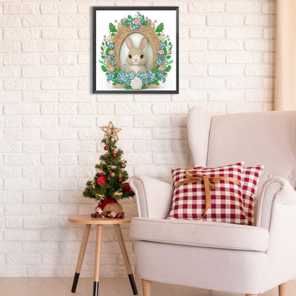 Garland Rabbit - Special Shaped Drill Diamond Painting 30*30CM