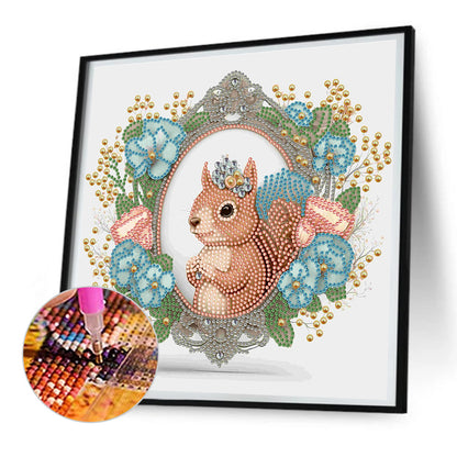 Garland Squirrel - Special Shaped Drill Diamond Painting 30*30CM