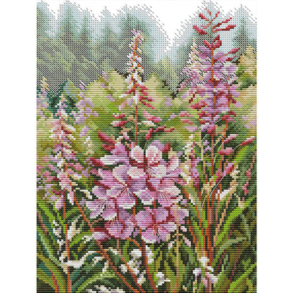 Wild Flowers - 14CT Stamped Cross Stitch 27*35CM(Joy Sunday)