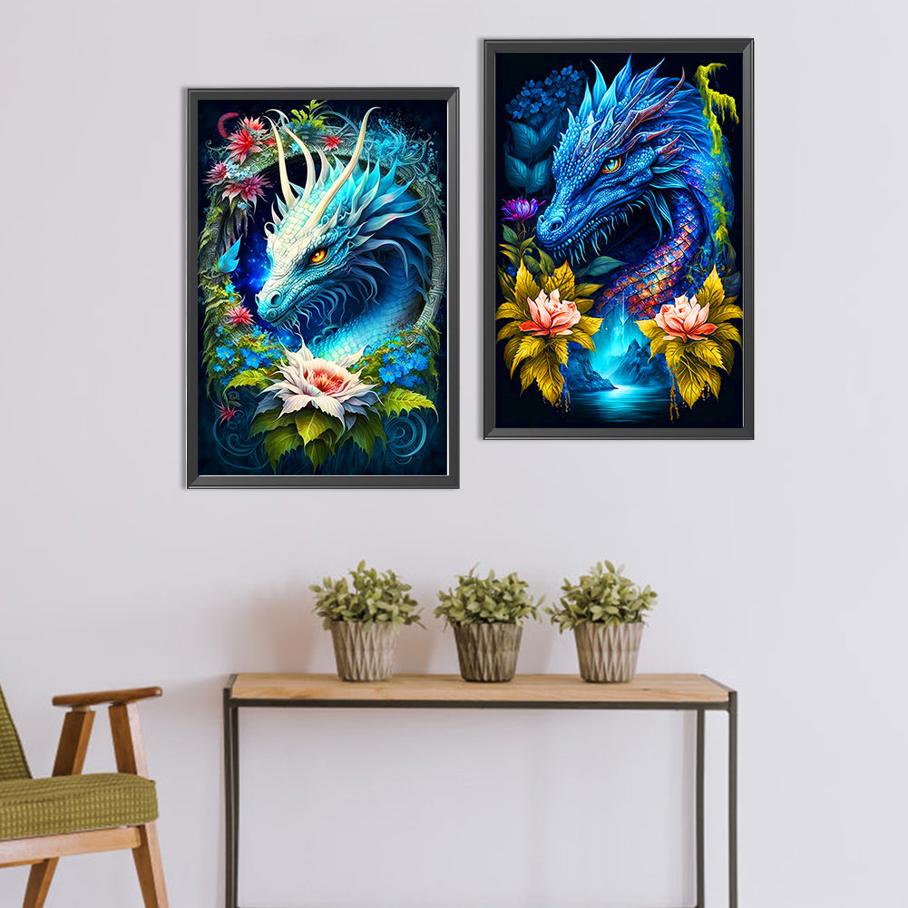 Dragon Of The Pool - Full Round Drill Diamond Painting 40*60CM