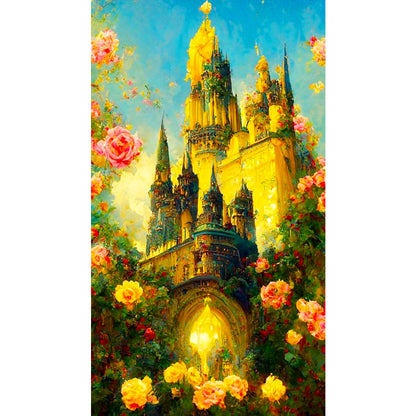 Dream Castle - Full Round Drill Diamond Painting 40*70CM