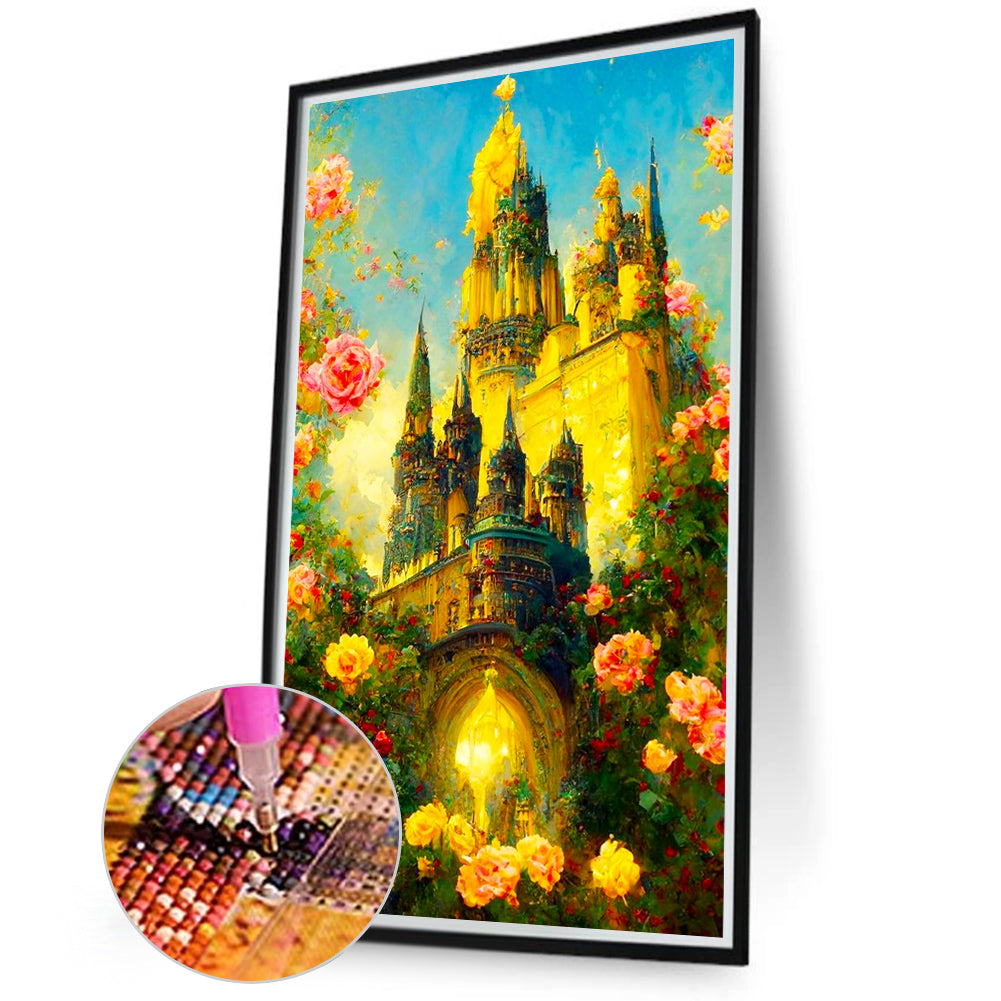 Dream Castle - Full Round Drill Diamond Painting 40*70CM