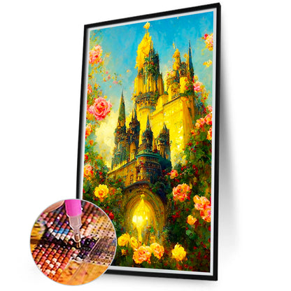 Dream Castle - Full Round Drill Diamond Painting 40*70CM