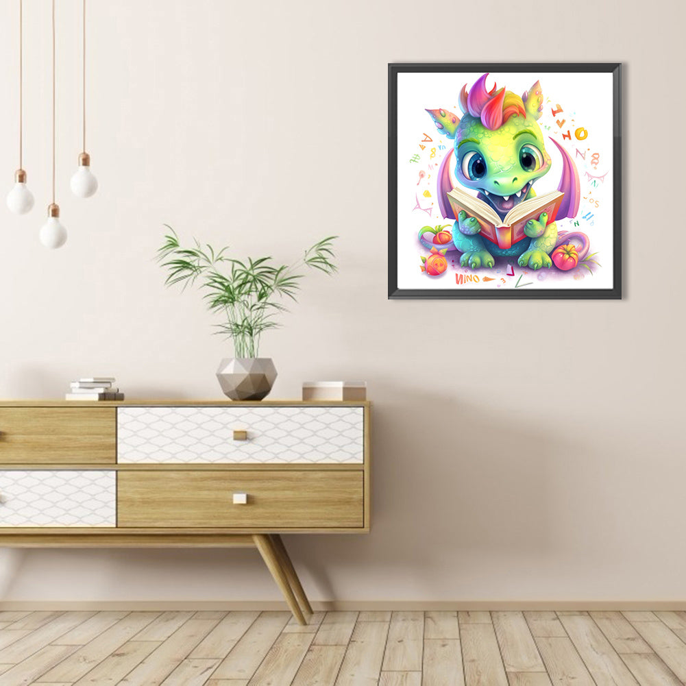 Colorful Little Dinosaur - Full AB Round Drill Diamond Painting 40*40CM