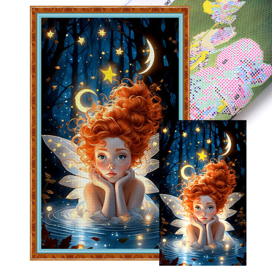 Orange-Haired Elf - 11CT Stamped Cross Stitch 40*65CM(Joy Sunday)