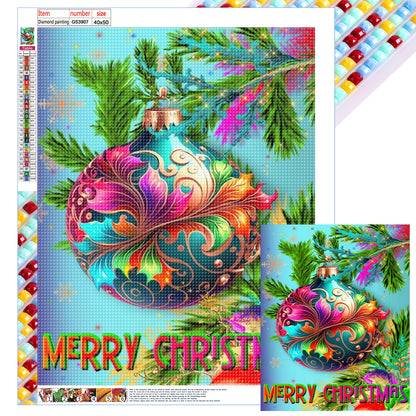 Christmas Balls - Full Square Drill Diamond Painting 40*50CM