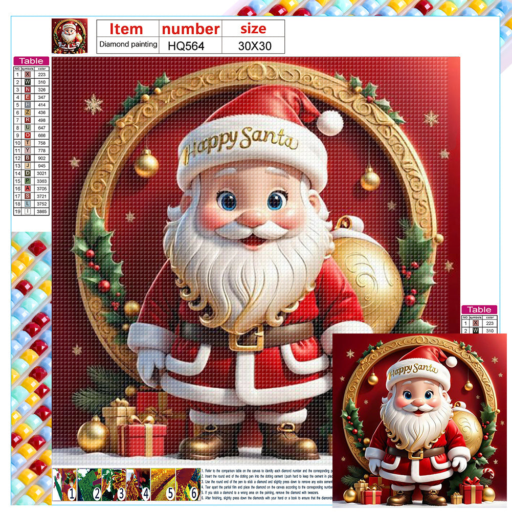 Christmas Costumes - Full Square Drill Diamond Painting 30*30CM