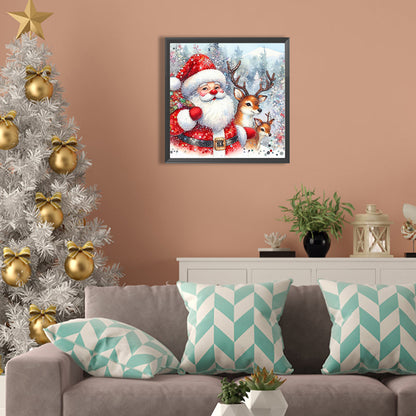 Santa Claus Travels - Full Square Drill Diamond Painting 30*30CM