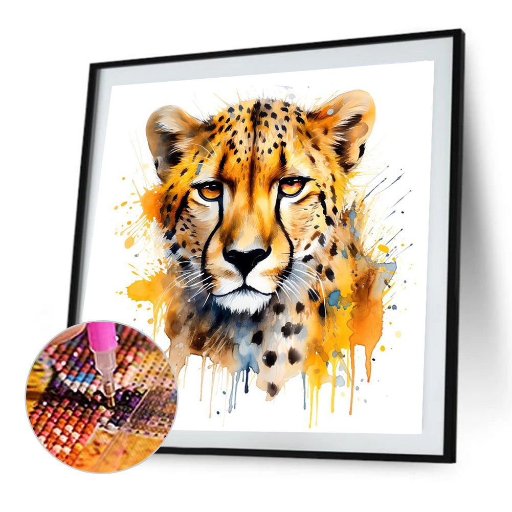 Leopard - Full Round Drill Diamond Painting 35*35CM