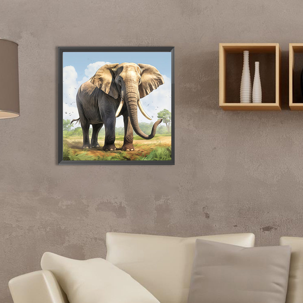 Elephant - Full Round Drill Diamond Painting 35*35CM