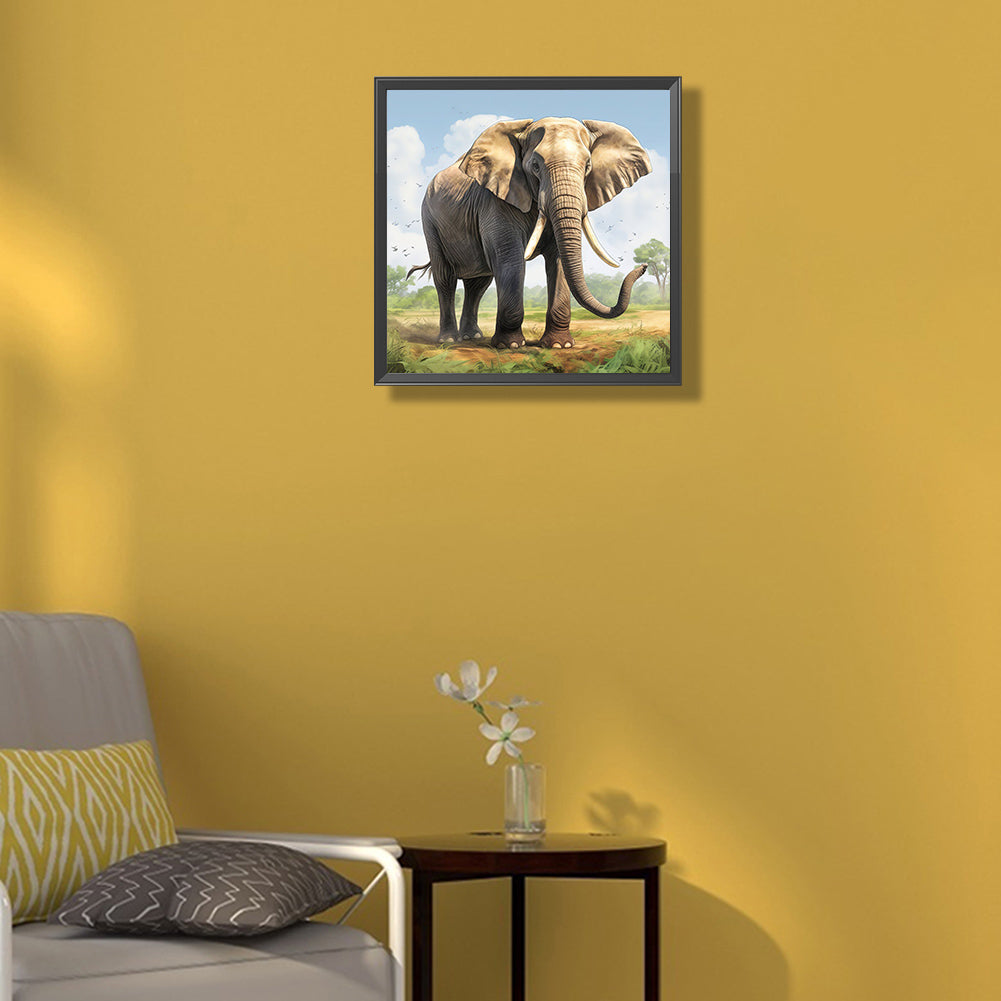 Elephant - Full Round Drill Diamond Painting 35*35CM