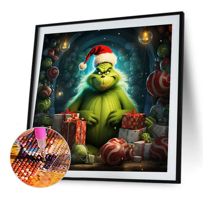 Grinch Christmas - Full Round Drill Diamond Painting 35*35CM