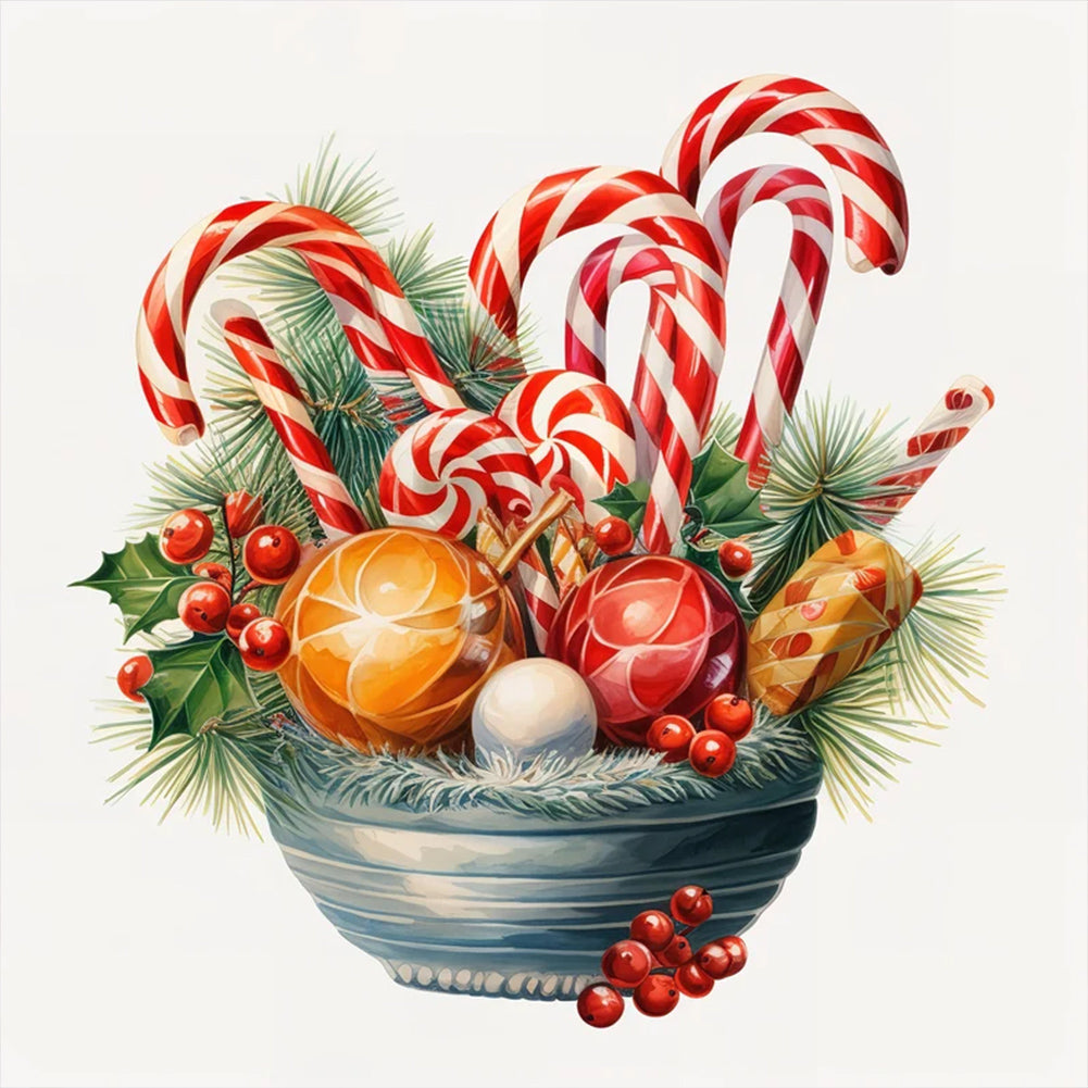 Christmas Candy - Full Round Drill Diamond Painting 35*35CM