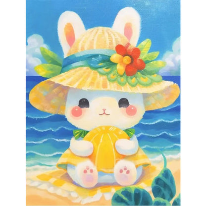 Seaside Bunny - 11CT Stamped Cross Stitch 40*55CM(Joy Sunday)