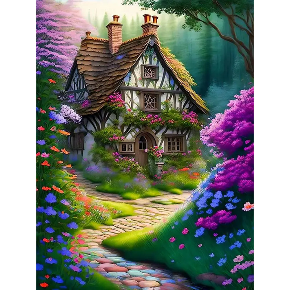 House In The Woods - 16CT Stamped Cross Stitch 45*60CM(Joy Sunday)