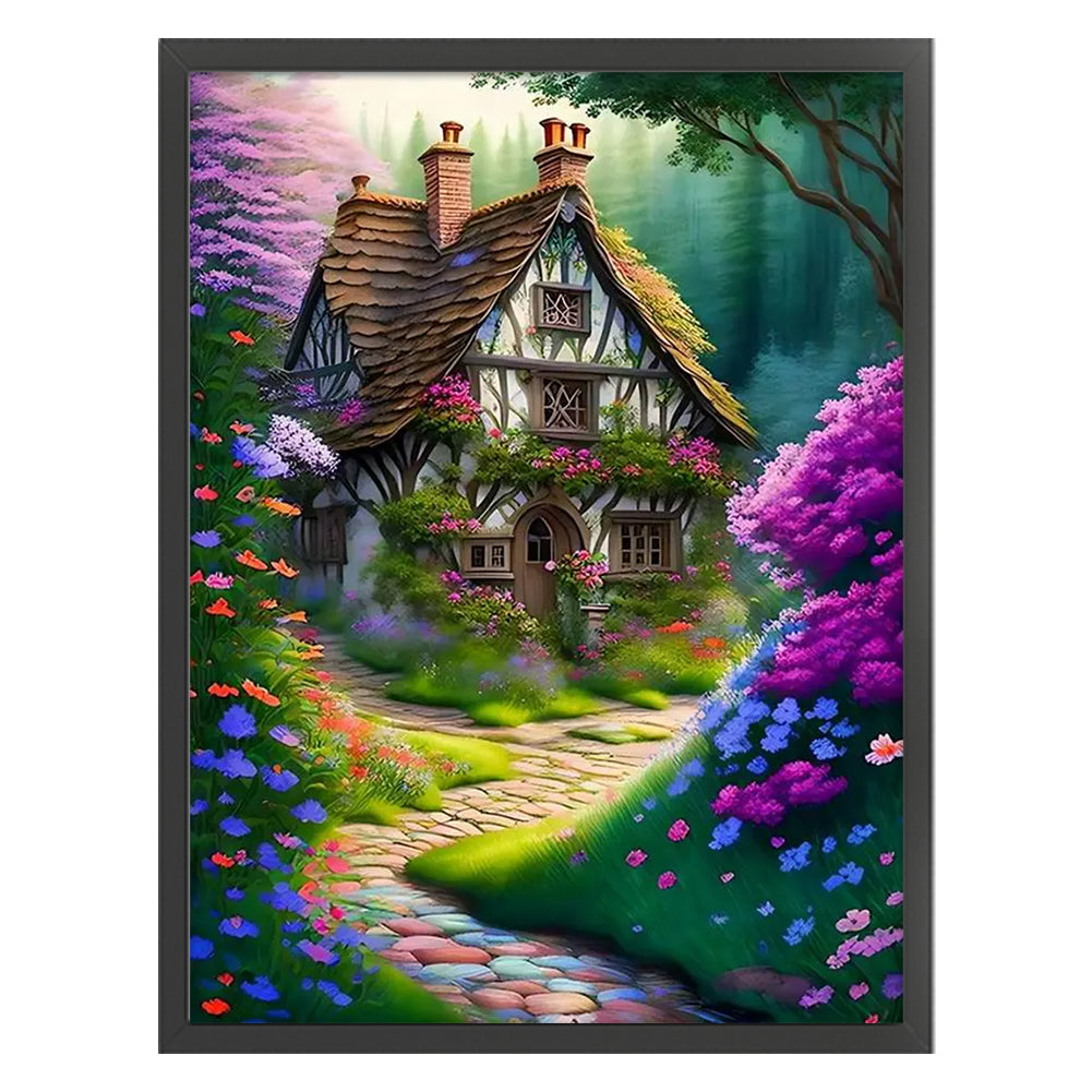 House In The Woods - 16CT Stamped Cross Stitch 45*60CM(Joy Sunday)