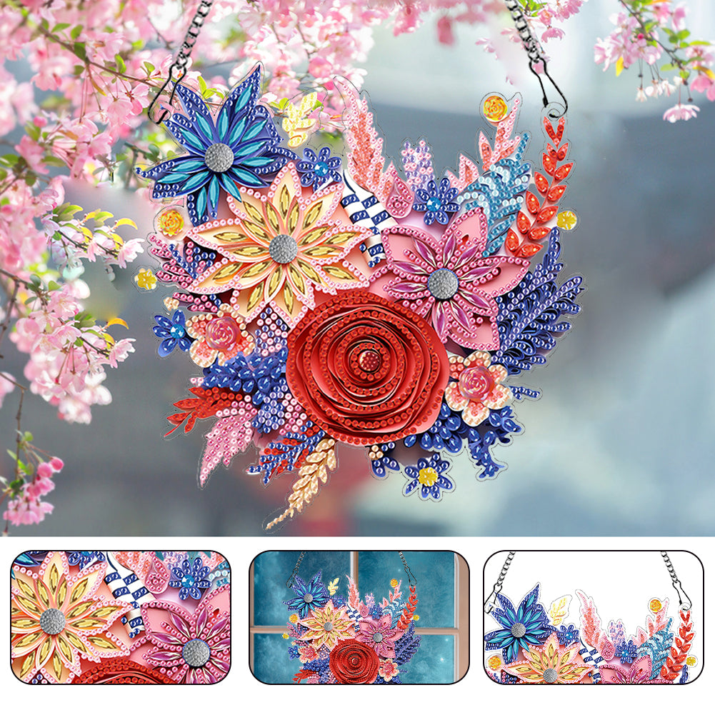 Special Shaped Diamond Painting Wreath Ornament for Home Window Door Decor (#1)