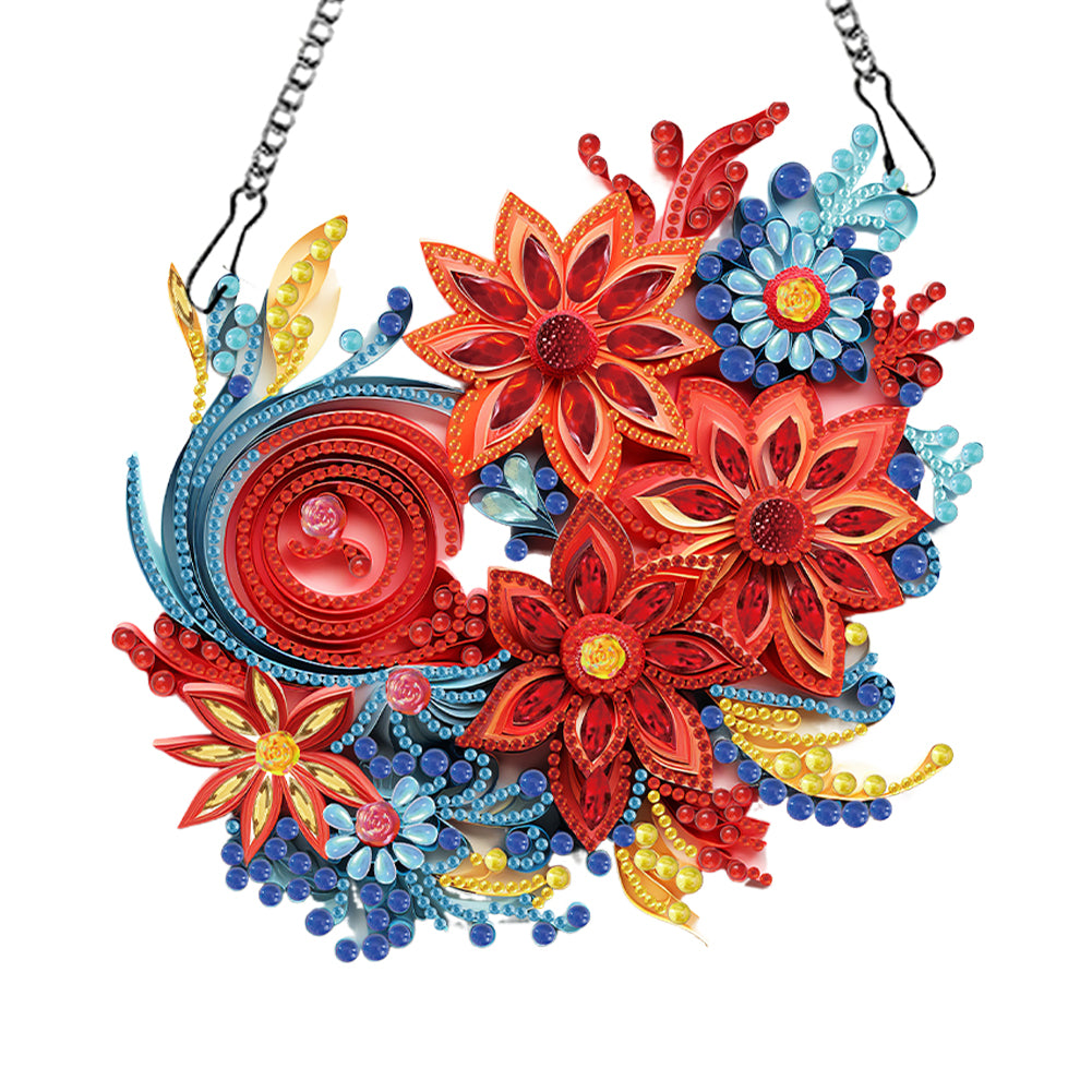 Special Shaped Diamond Painting Wreath Ornament for Home Window Door Decor (#6)