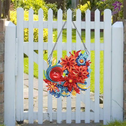 Special Shaped Diamond Painting Wreath Ornament for Home Window Door Decor (#6)