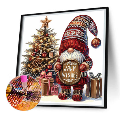 Christmas Gnome - Special Shaped Drill Diamond Painting 30*30CM