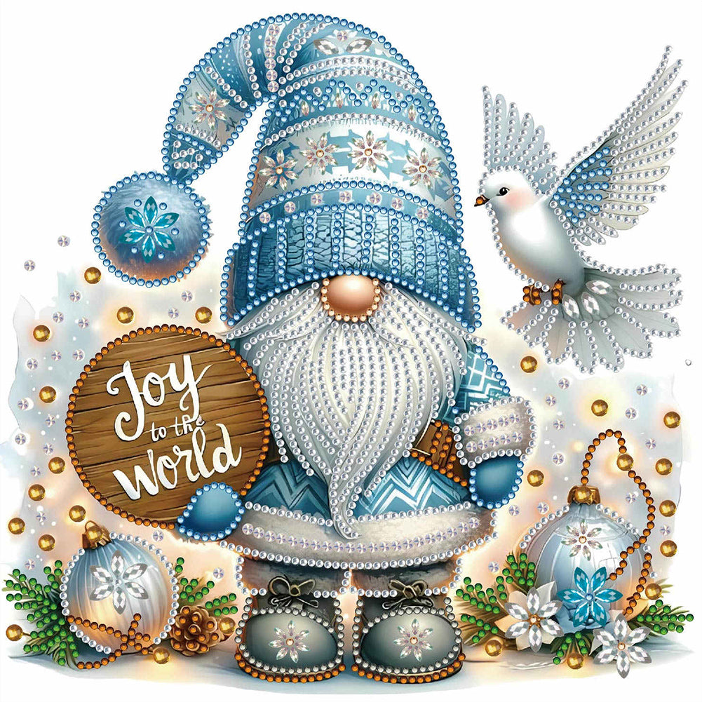 Christmas Gnome - Special Shaped Drill Diamond Painting 30*30CM