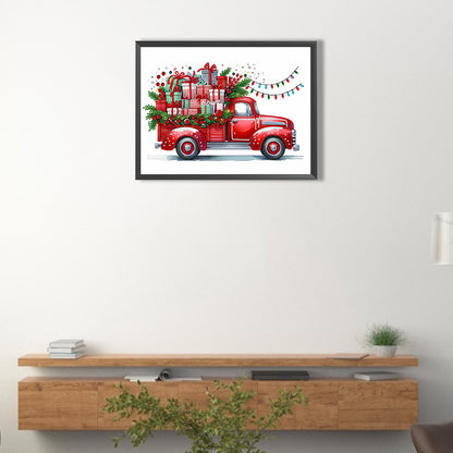 Christmas Car - Special Shaped Drill Diamond Painting 40*30CM