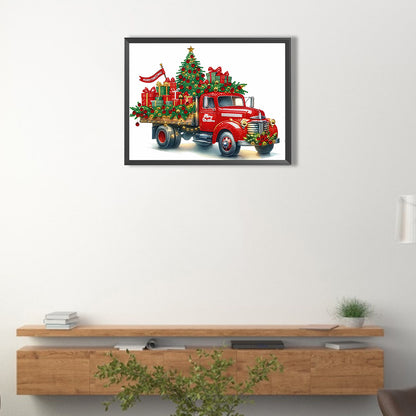 Christmas Car - Special Shaped Drill Diamond Painting 40*30CM