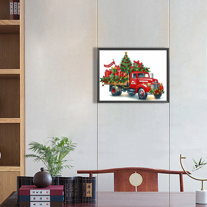 Christmas Car - Special Shaped Drill Diamond Painting 40*30CM