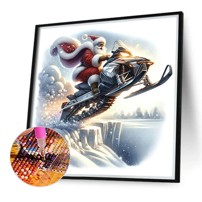 Flying Santa Claus - Full Round Drill Diamond Painting 40*40CM