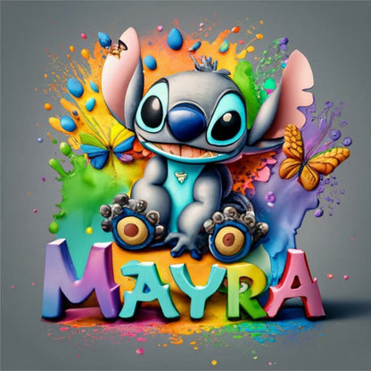 Happy Stitch - Full Round Drill Diamond Painting 40*40CM