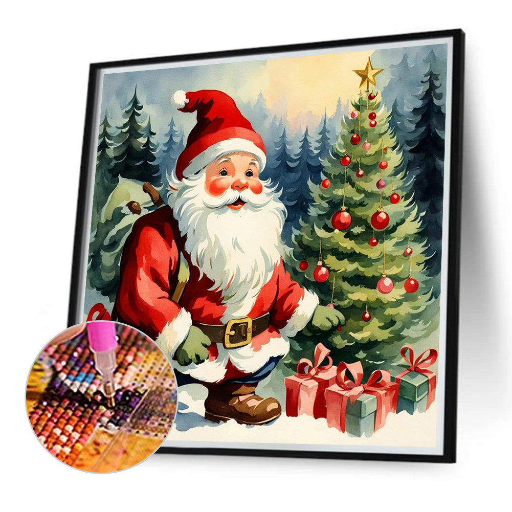 Santa Claus - Full Round Drill Diamond Painting 40*40CM