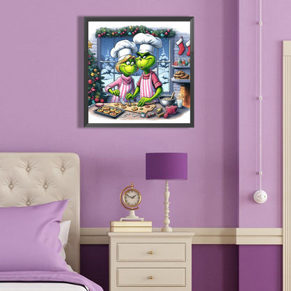 Grinch - Full Round Drill Diamond Painting 40*40CM
