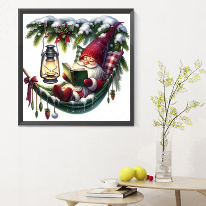 Goblin Reading In Hammock - Full Round Drill Diamond Painting 30*30CM