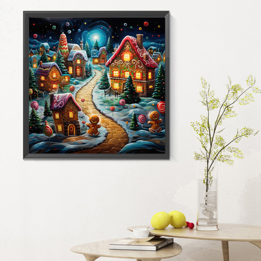 Christmas Night - Full Round Drill Diamond Painting 30*30CM