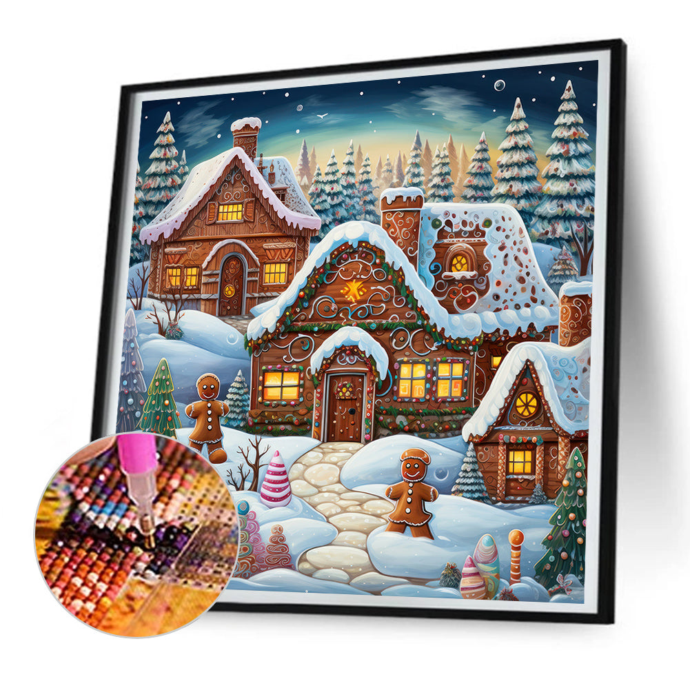 Christmas Night - Full Round Drill Diamond Painting 30*30CM