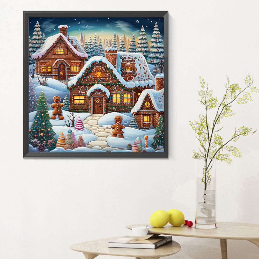 Christmas Night - Full Round Drill Diamond Painting 30*30CM