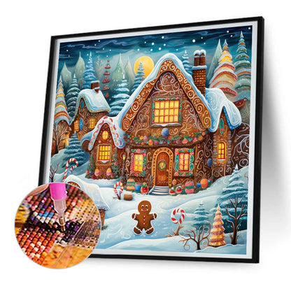 Christmas Night - Full Round Drill Diamond Painting 30*30CM