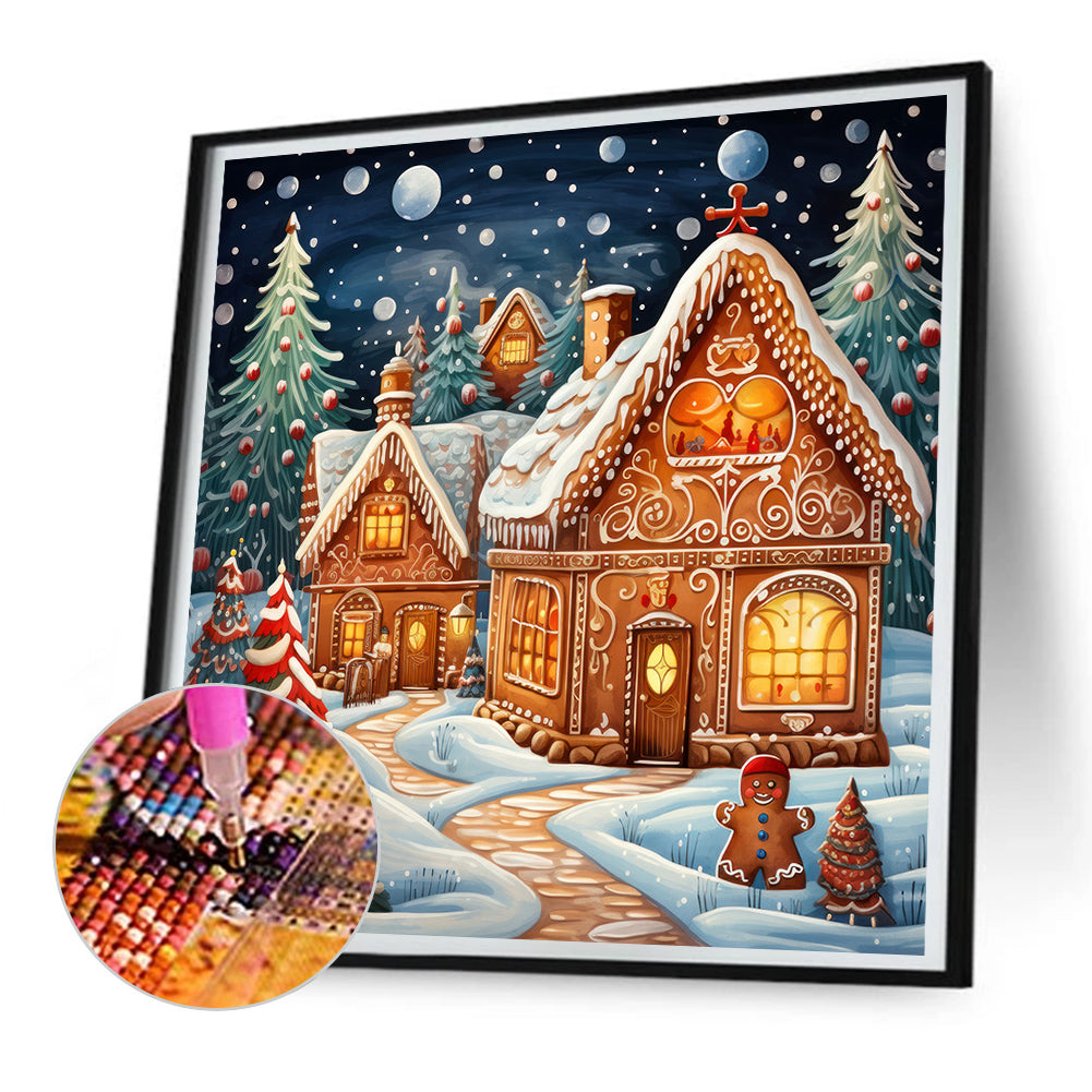 Christmas Night - Full Round Drill Diamond Painting 30*30CM