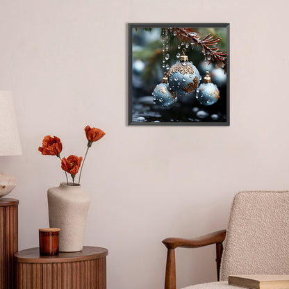 Winter Snow Scene - Full Round Drill Diamond Painting 30*30CM