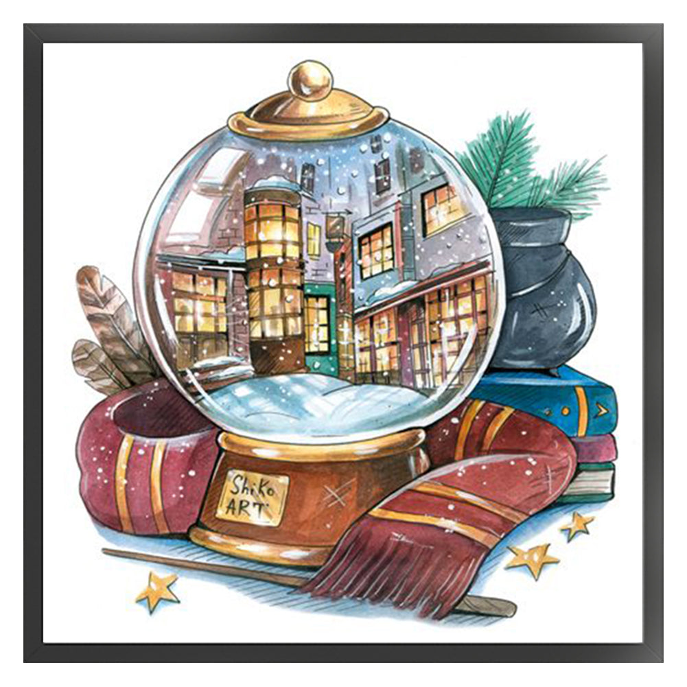 Harry Potter Crystal Ball - 11CT Stamped Cross Stitch 50*50CM(Joy Sunday)