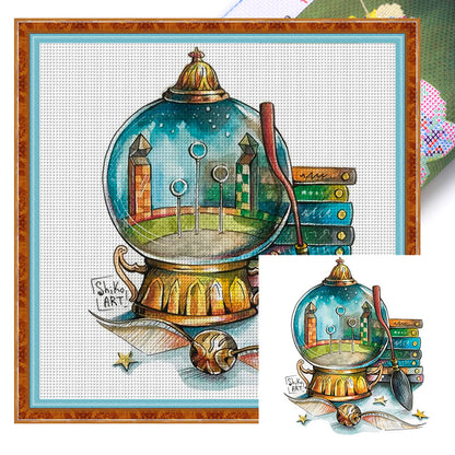 Harry Potter Crystal Ball - 11CT Stamped Cross Stitch 50*50CM(Joy Sunday)