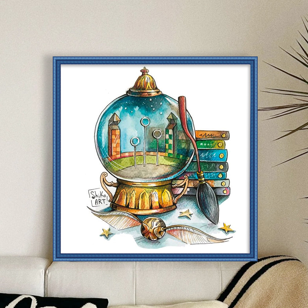 Harry Potter Crystal Ball - 11CT Stamped Cross Stitch 50*50CM(Joy Sunday)