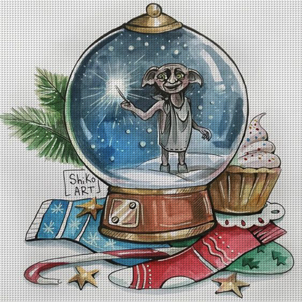 Harry Potter Crystal Ball - 11CT Stamped Cross Stitch 50*50CM(Joy Sunday)